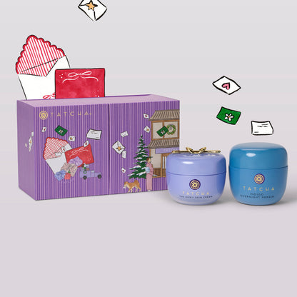 AM/PM Moisture Duo from Tatcha: The Dewy Skin Cream and Indigo Overnight Repair