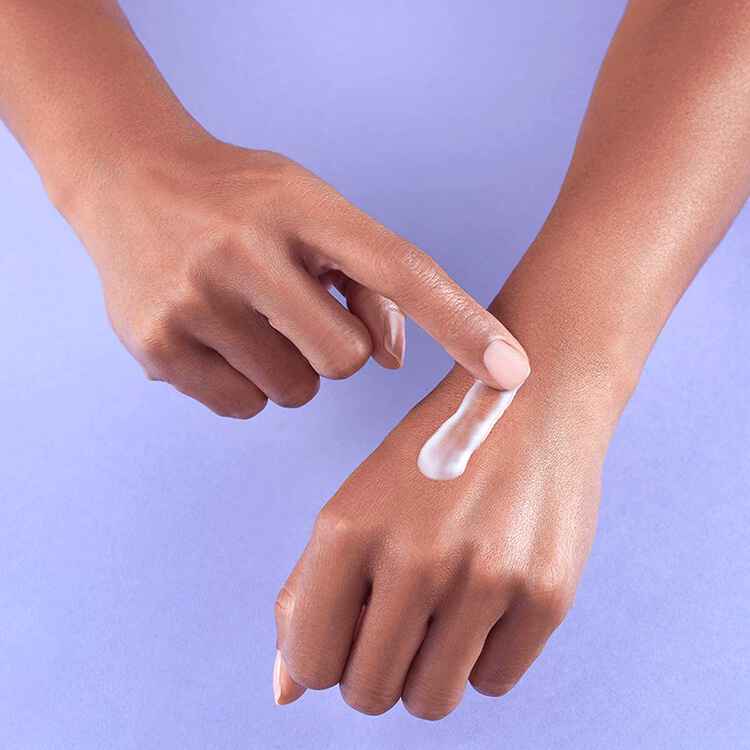 The Dewy Serum texture on hands
