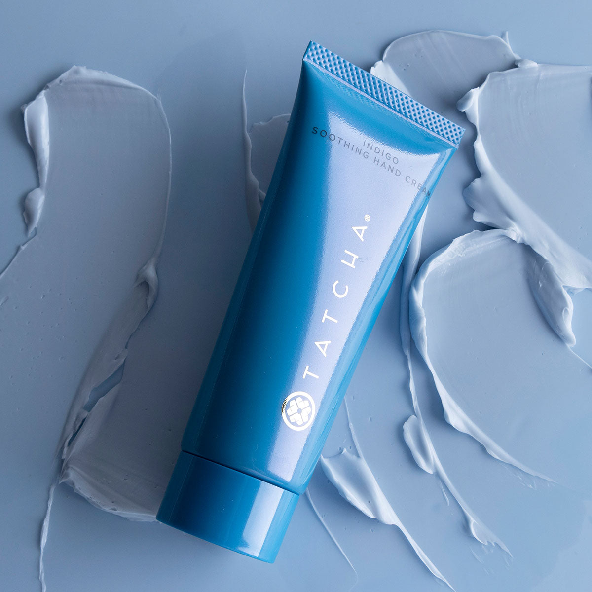 Indigo Hand Cream over texture